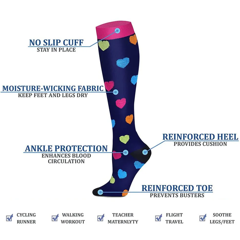 Compression Socks Knee-High Stockings for Men & Women
