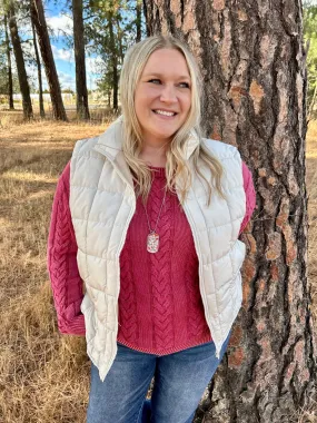 Curvy Ivory Vest FINAL SALE!