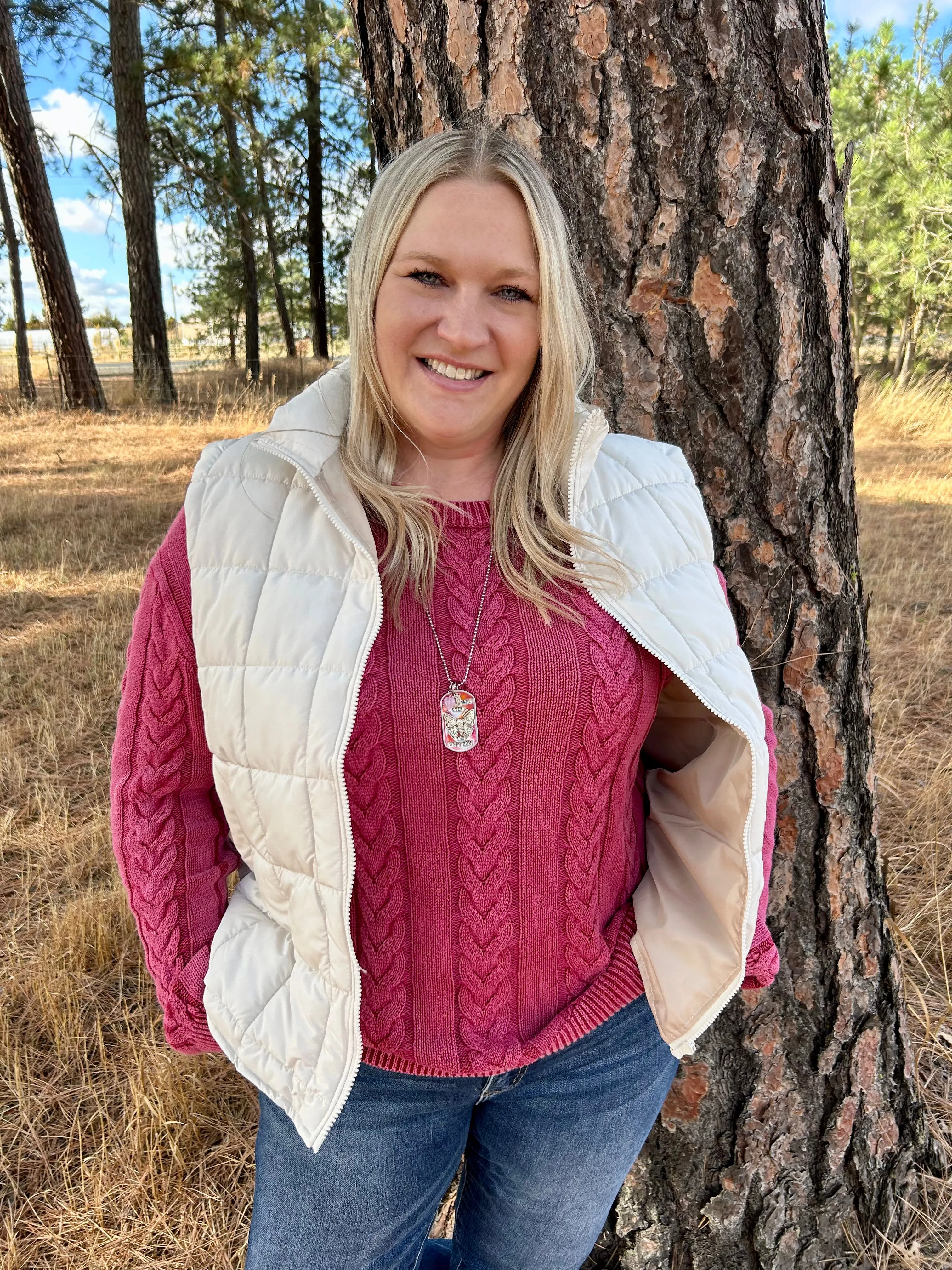 Curvy Ivory Vest FINAL SALE!