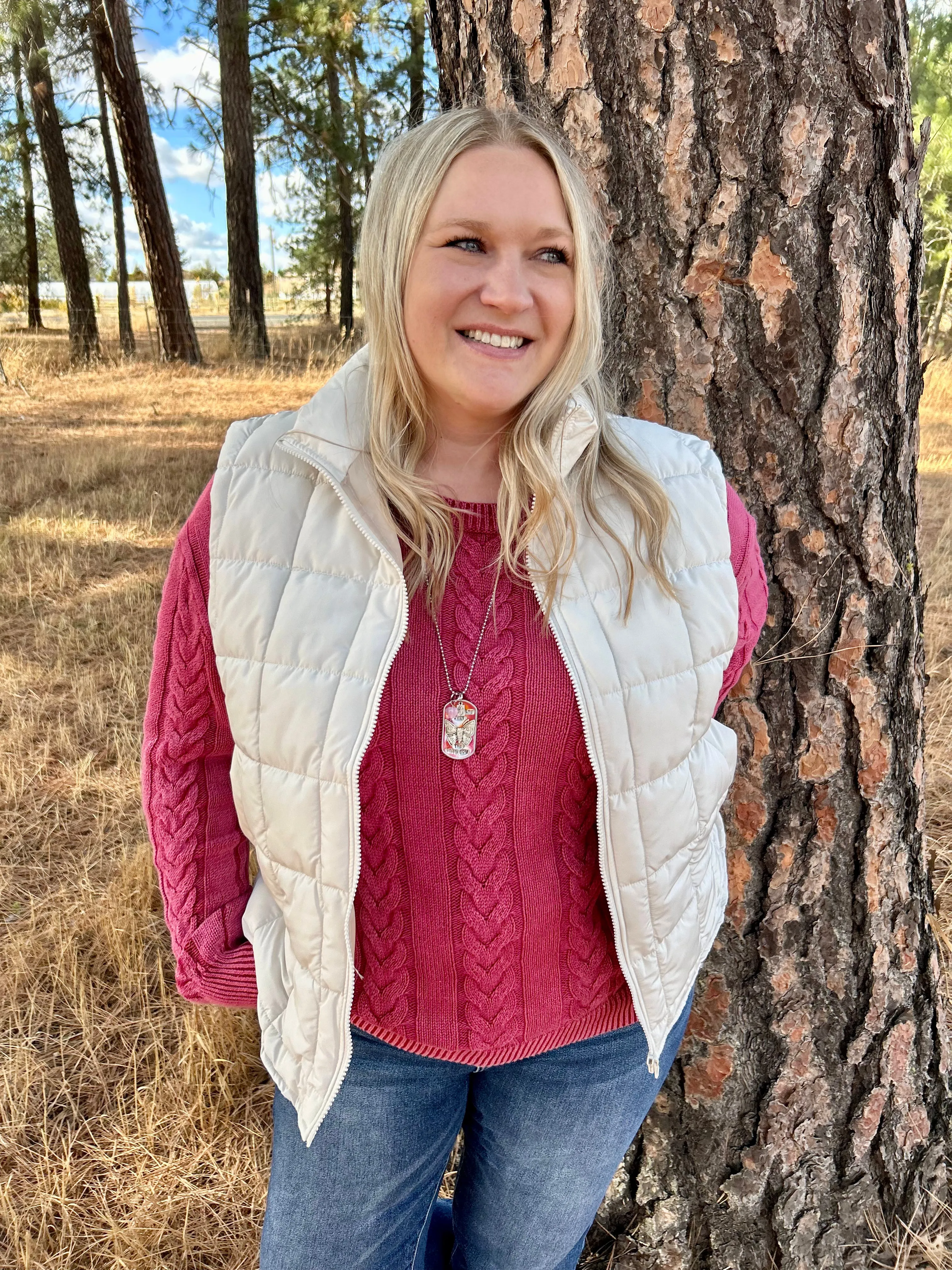 Curvy Ivory Vest FINAL SALE!