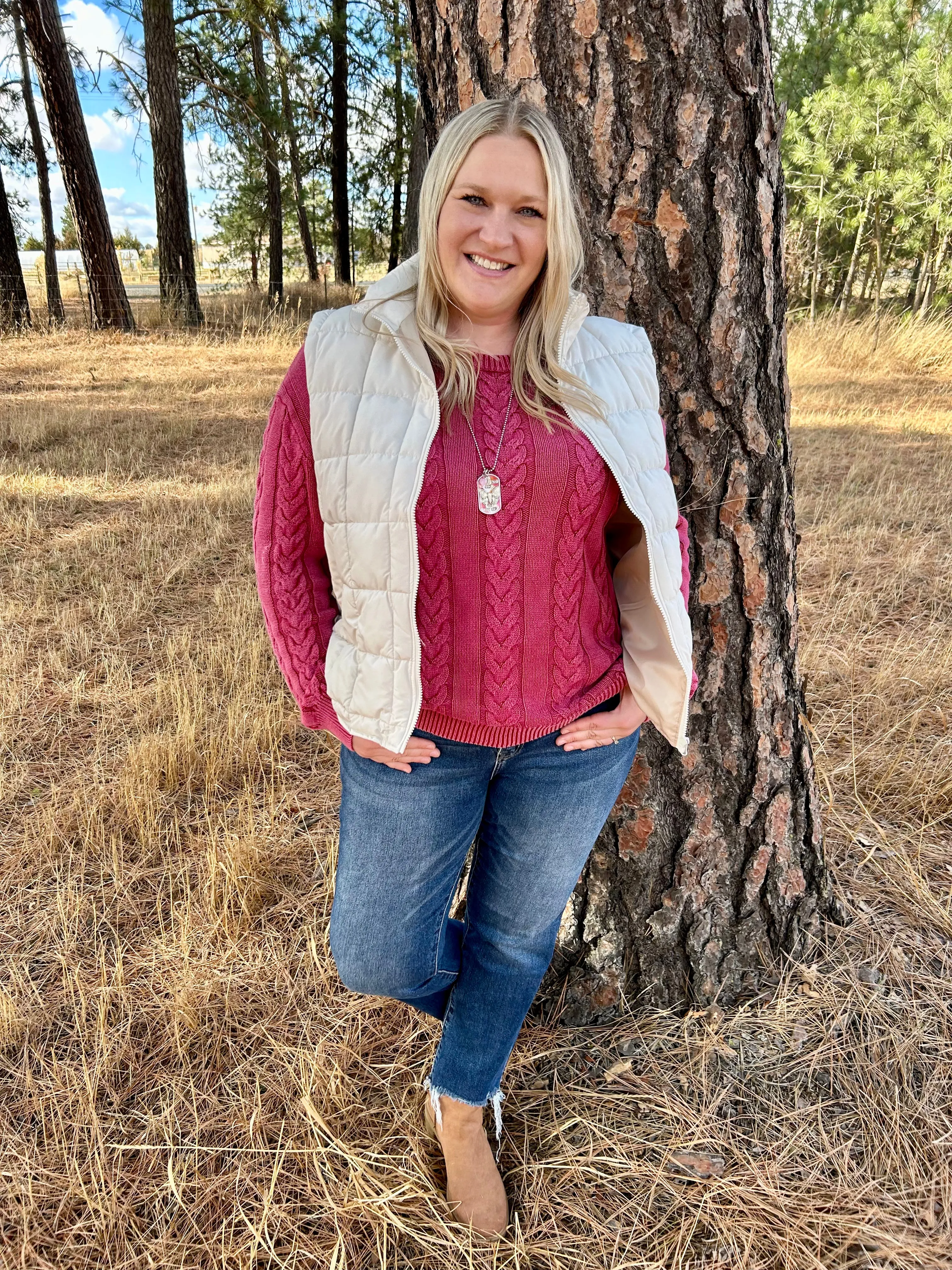 Curvy Ivory Vest FINAL SALE!