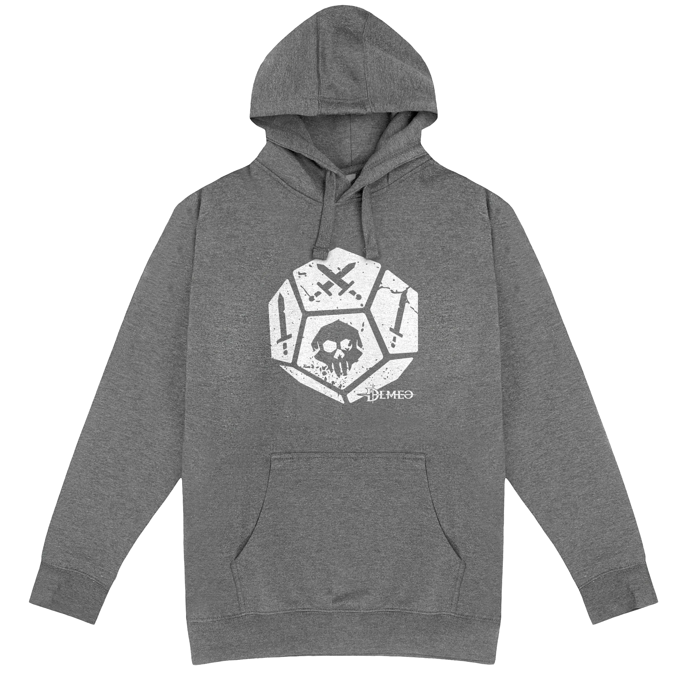 Demeo Dice Hoodie - Gray/White