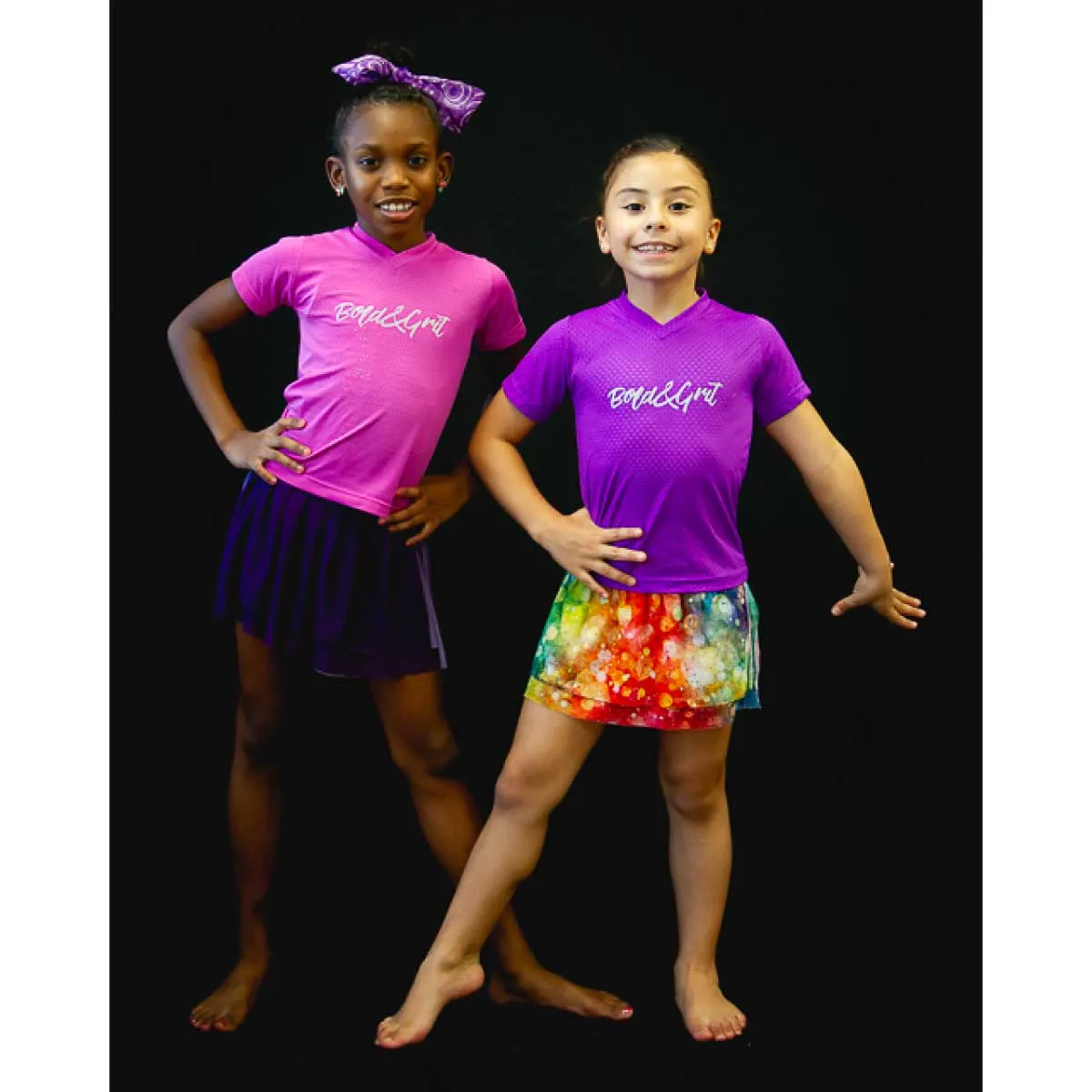 DREAM - GIRLS' FUCHSIA MESH SKORT