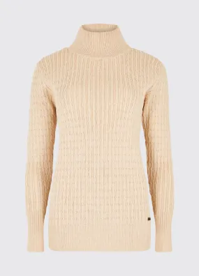 Dubarry Hacketstown Funnel Neck Sweater - Oyster