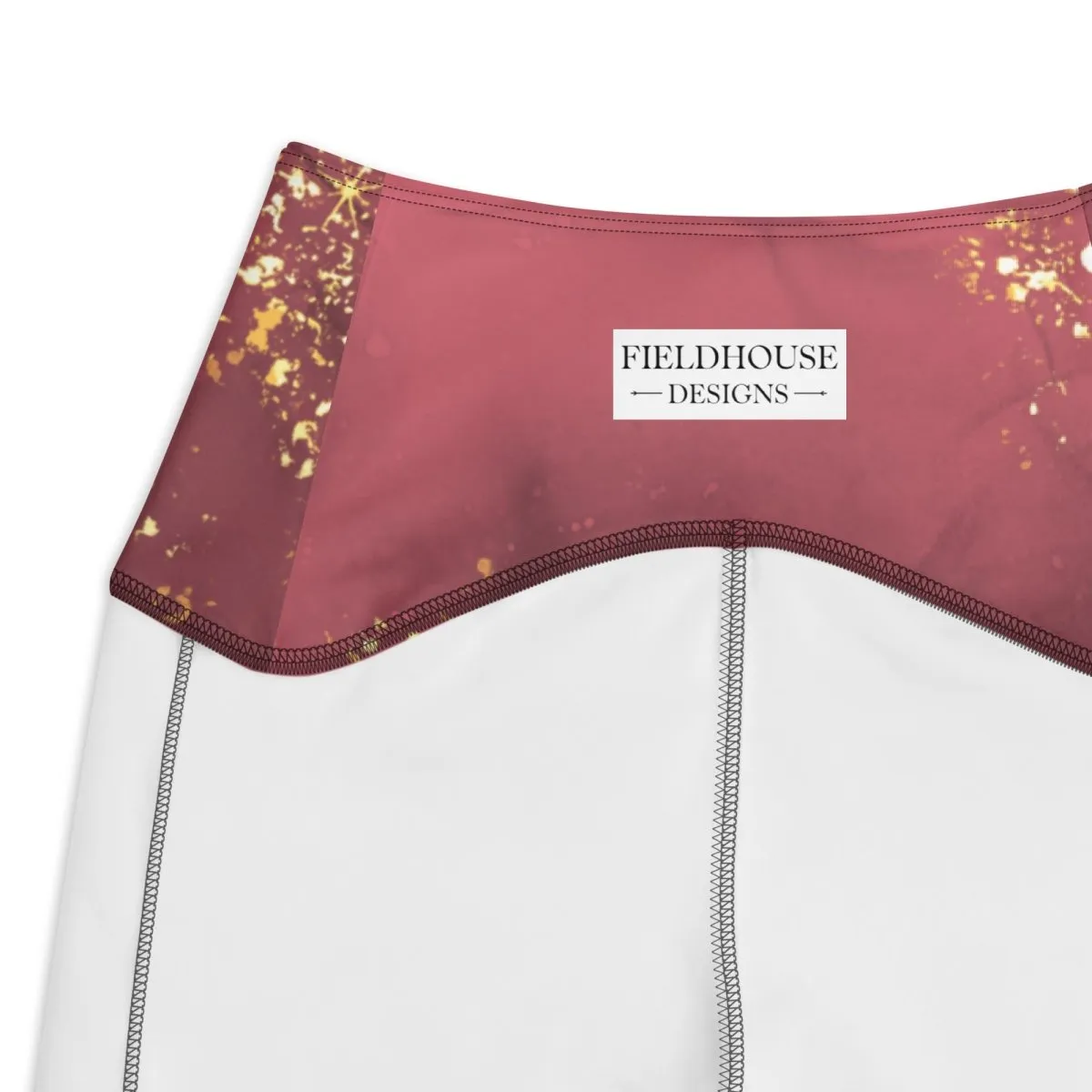 Eco-friendly Pocket Leggings for Women | 2XS-6XL | Sustainable Activewear | Golden Glimmer Dusty Rose