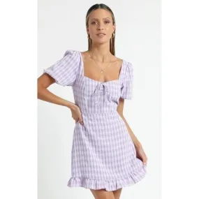 ELASTIC BOW MINI DRESS