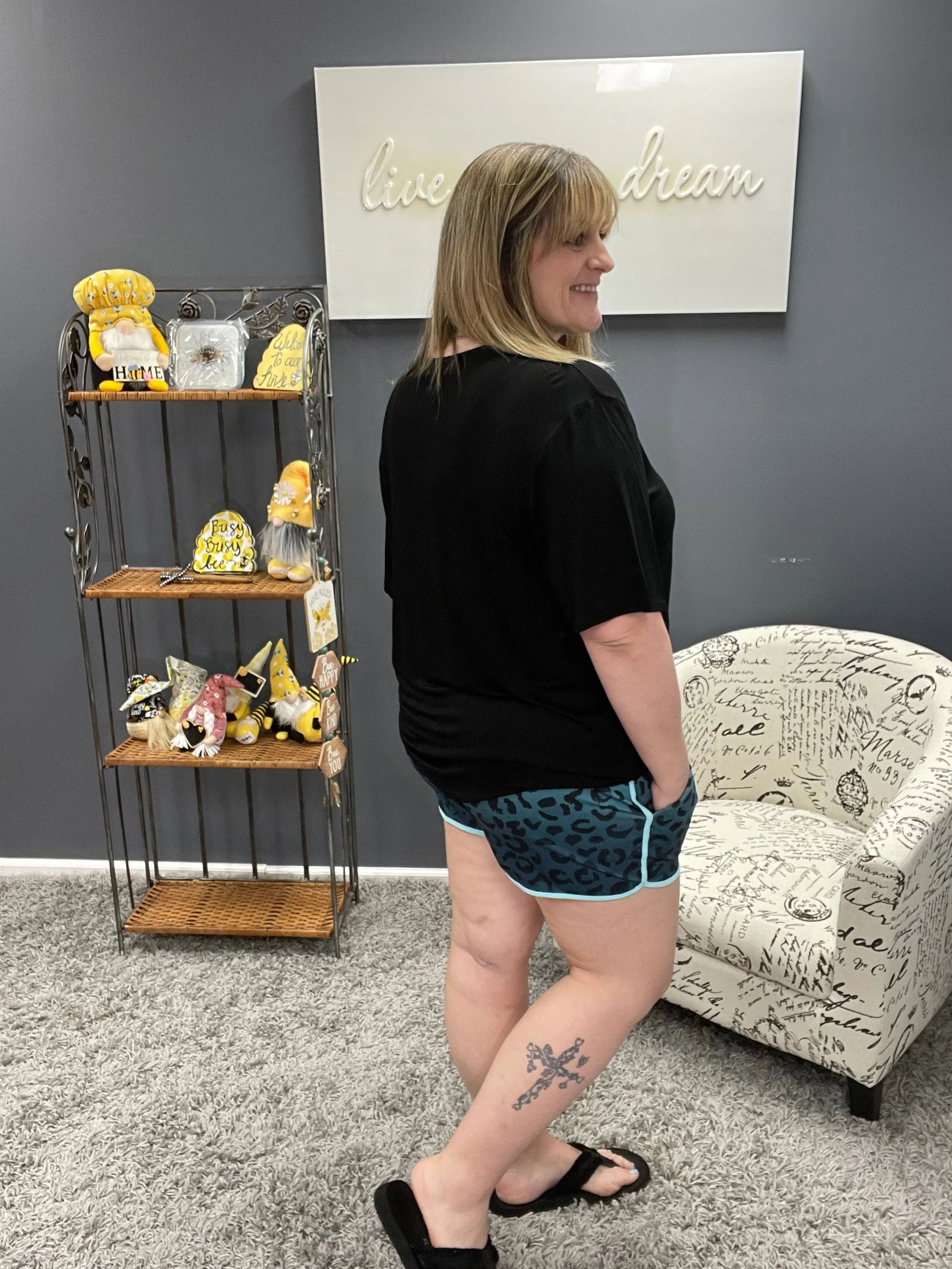 Fiji Fantasy Leopard Drawstring Everyday Shorts