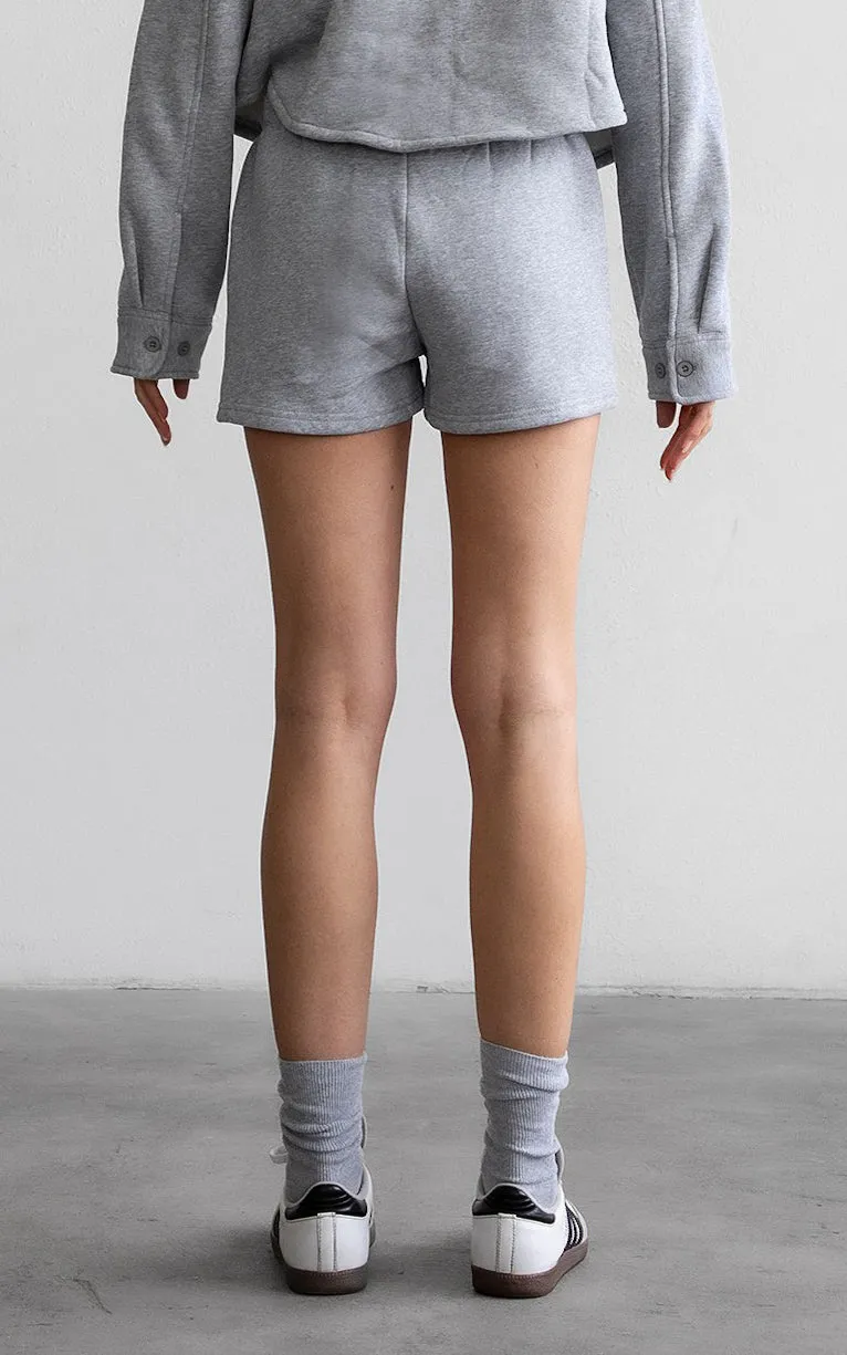 Fleece Lounge Shorts Heather Grey