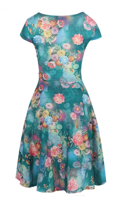 Floral Print Casual Dress