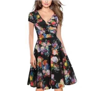 Floral Print Casual Dress