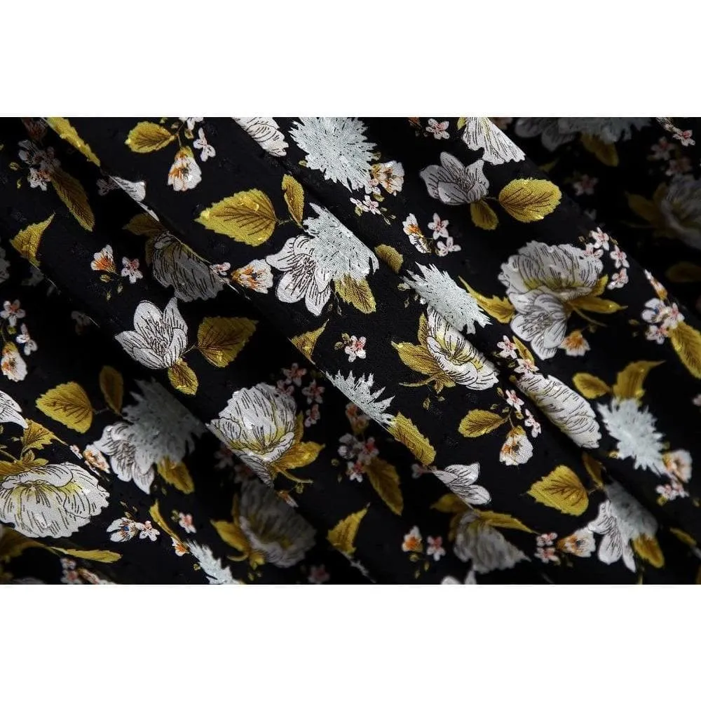 FLORAL VINTAGE CHIFFON DRESS