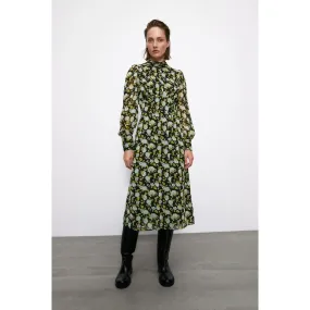 FLORAL VINTAGE CHIFFON DRESS