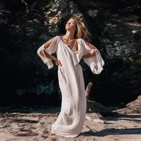 FOLD MAXI LONG DRESS