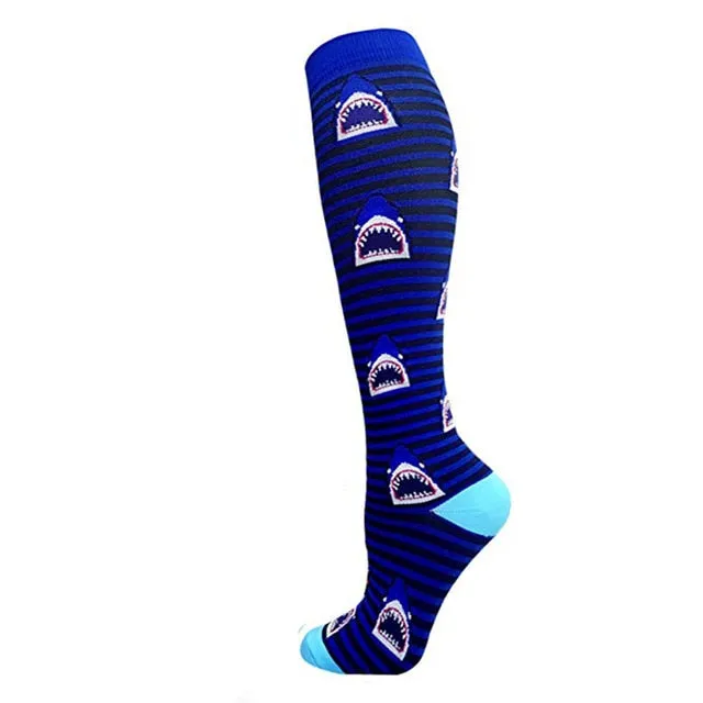 Funny Pattern Compression Socks