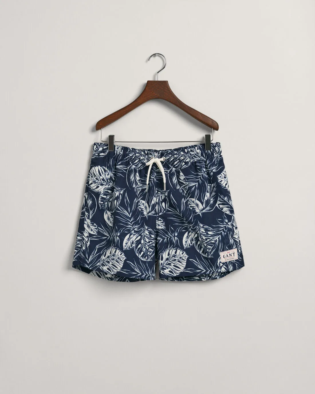 GANT - CF Tropical Leaves Print SW Shorts Marine