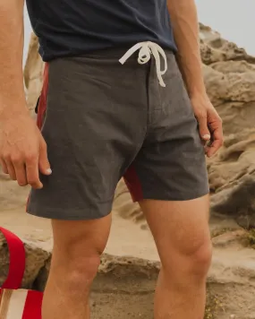 Gato Heroi Surf Shorts in Slate/Blood