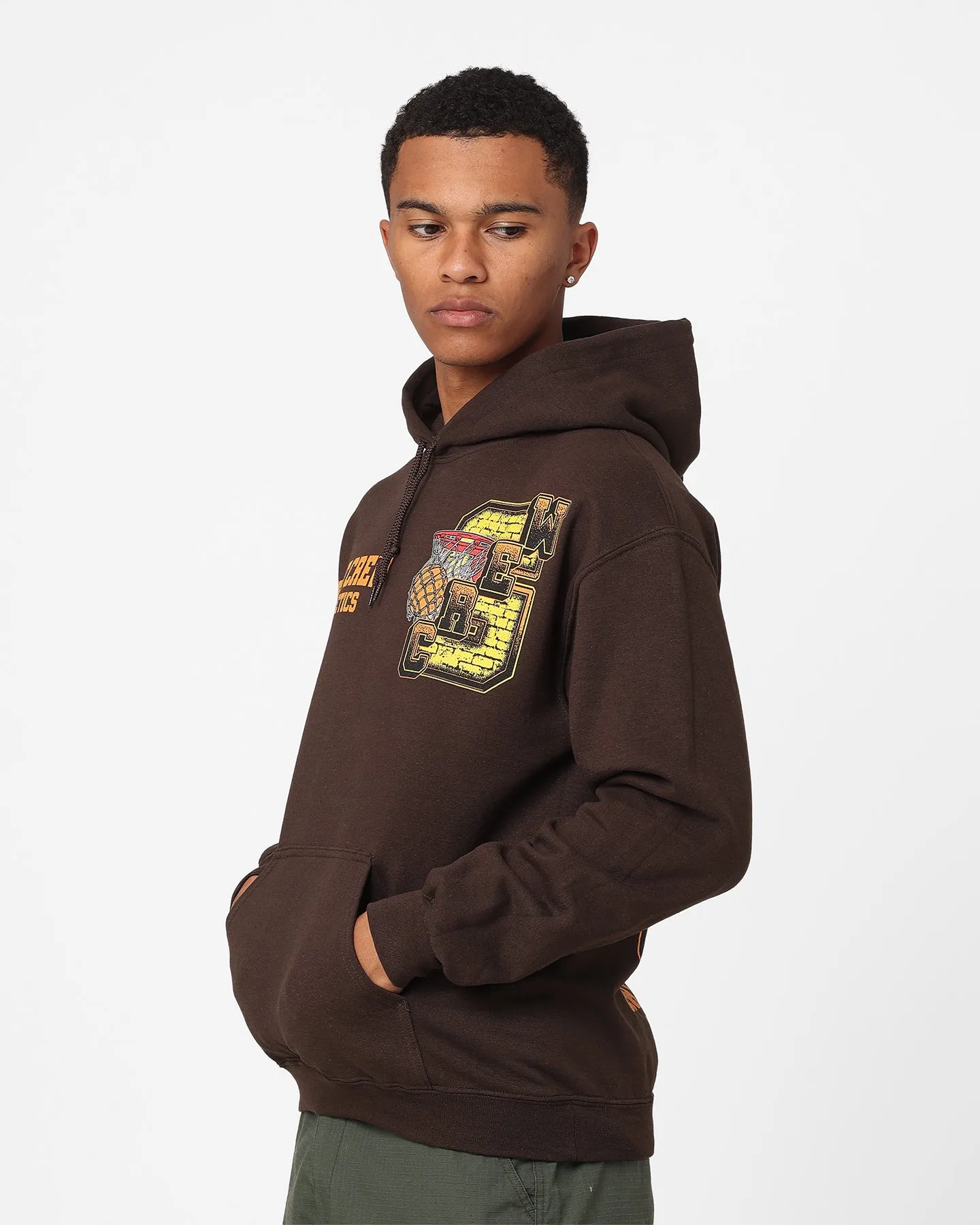 Goat Crew G.Crew Athletics Hoodie Brown