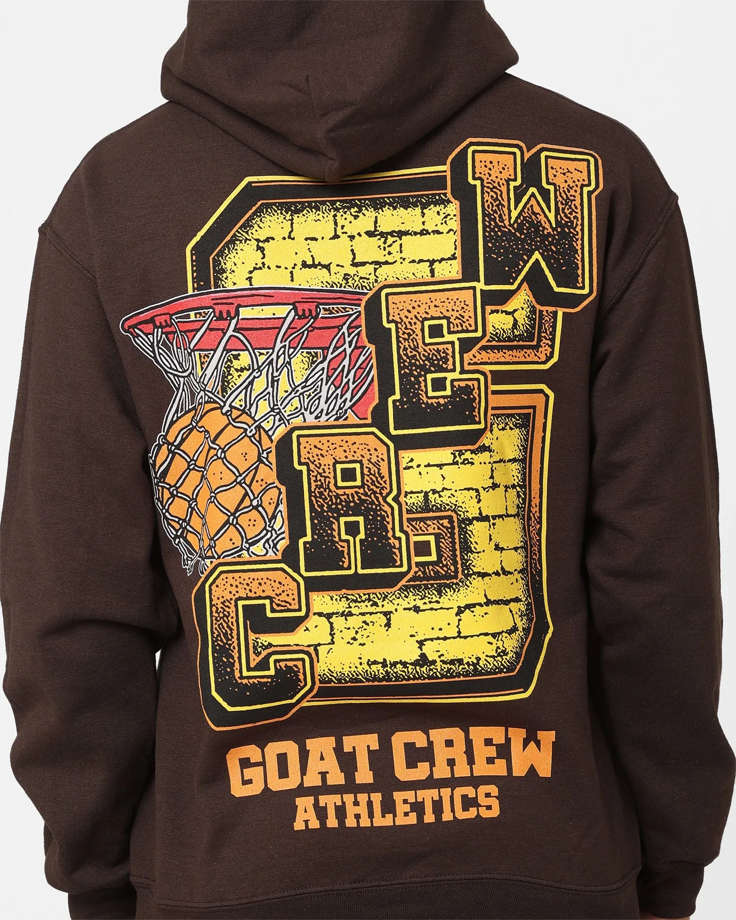 Goat Crew G.Crew Athletics Hoodie Brown