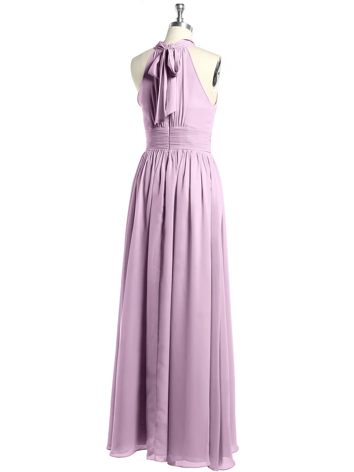High Neck Full Length Dresses with Slit Wisteria Plus Size