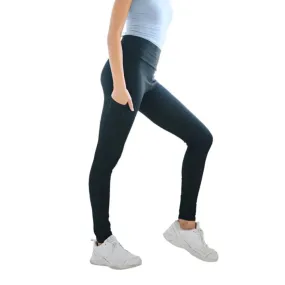 High Waist Black Leggings with Pockets