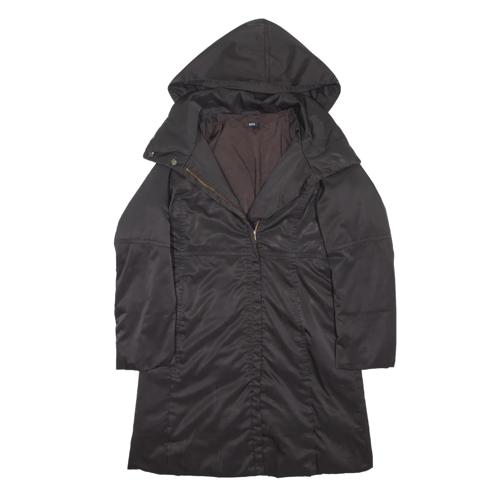 HUGO BOSS Down Insulated Parka Coat Brown Womens M