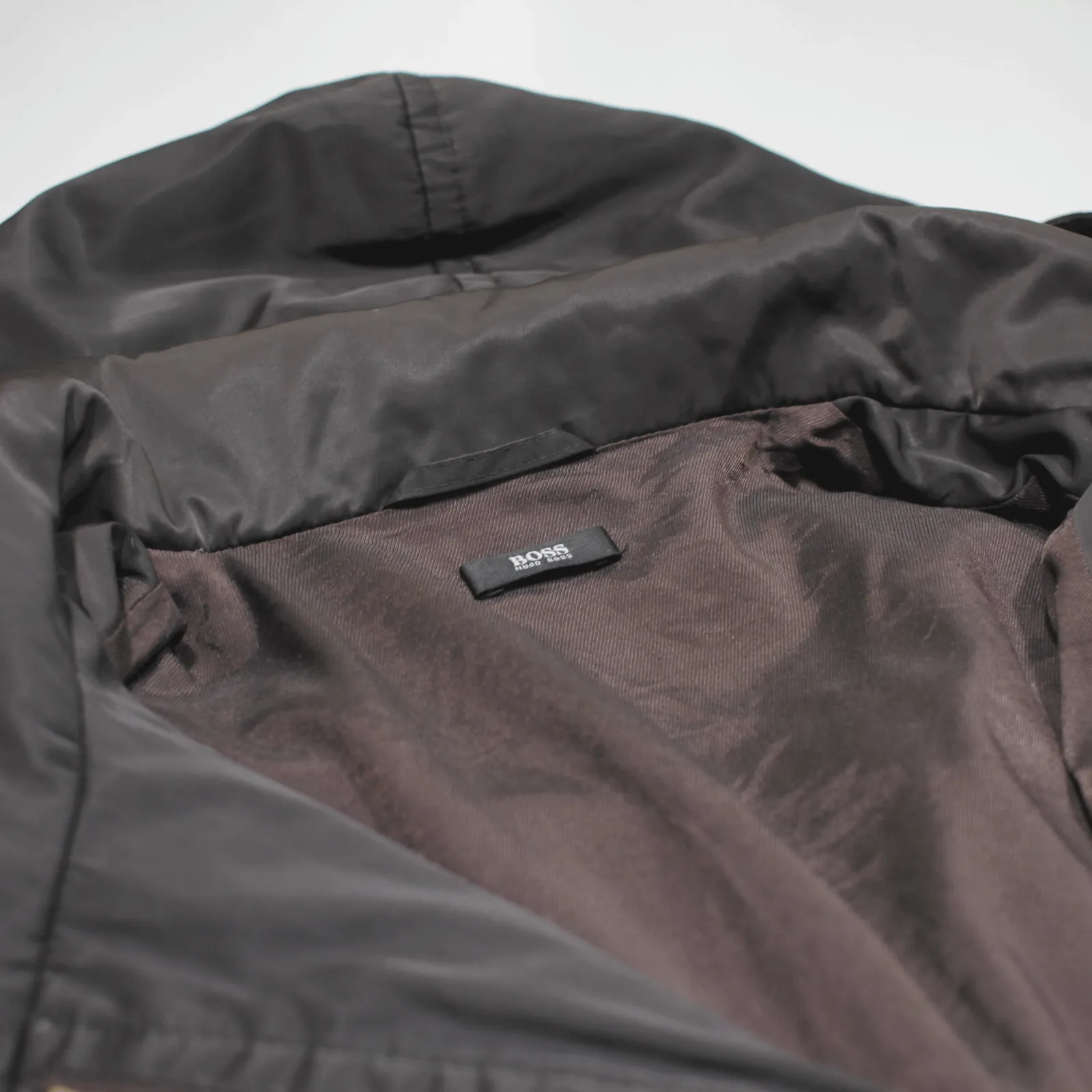 HUGO BOSS Down Insulated Parka Coat Brown Womens M