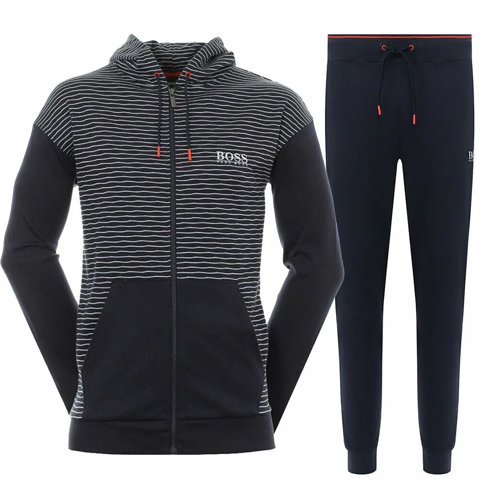 Hugo Boss Men's Athletic Sport Tracksuit Hoodie Jacket and Pants Set