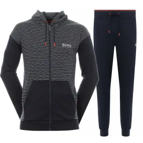 Hugo Boss Men's Athletic Sport Tracksuit Hoodie Jacket and Pants Set