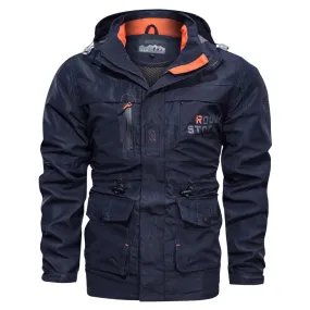 Jacket Men 2021 Spring Autumn Multi-pocket Military tactical Jackets Windbreaker Mens Coat Outdoor Stormwear