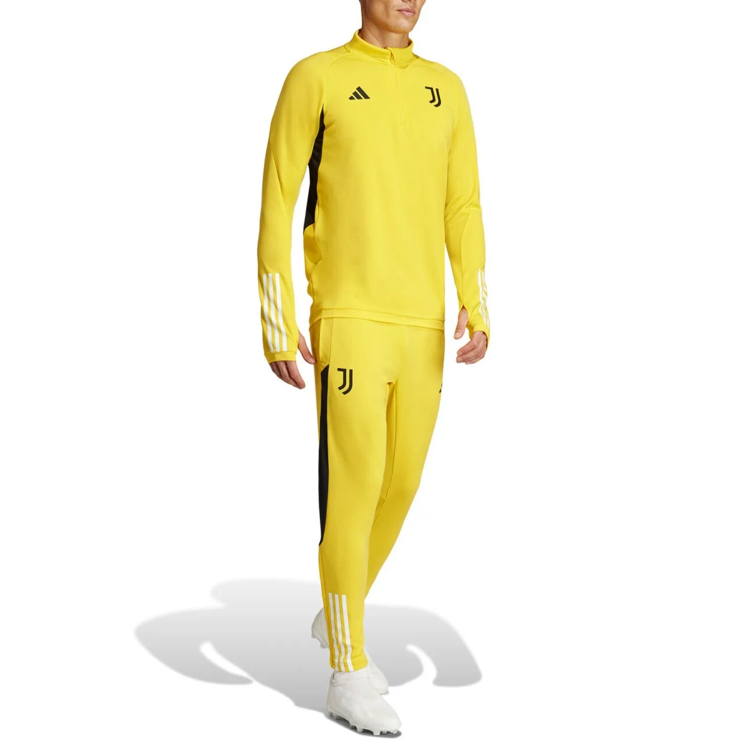 Juventus yellow training technical Soccer tracksuit 2024 - Adidas