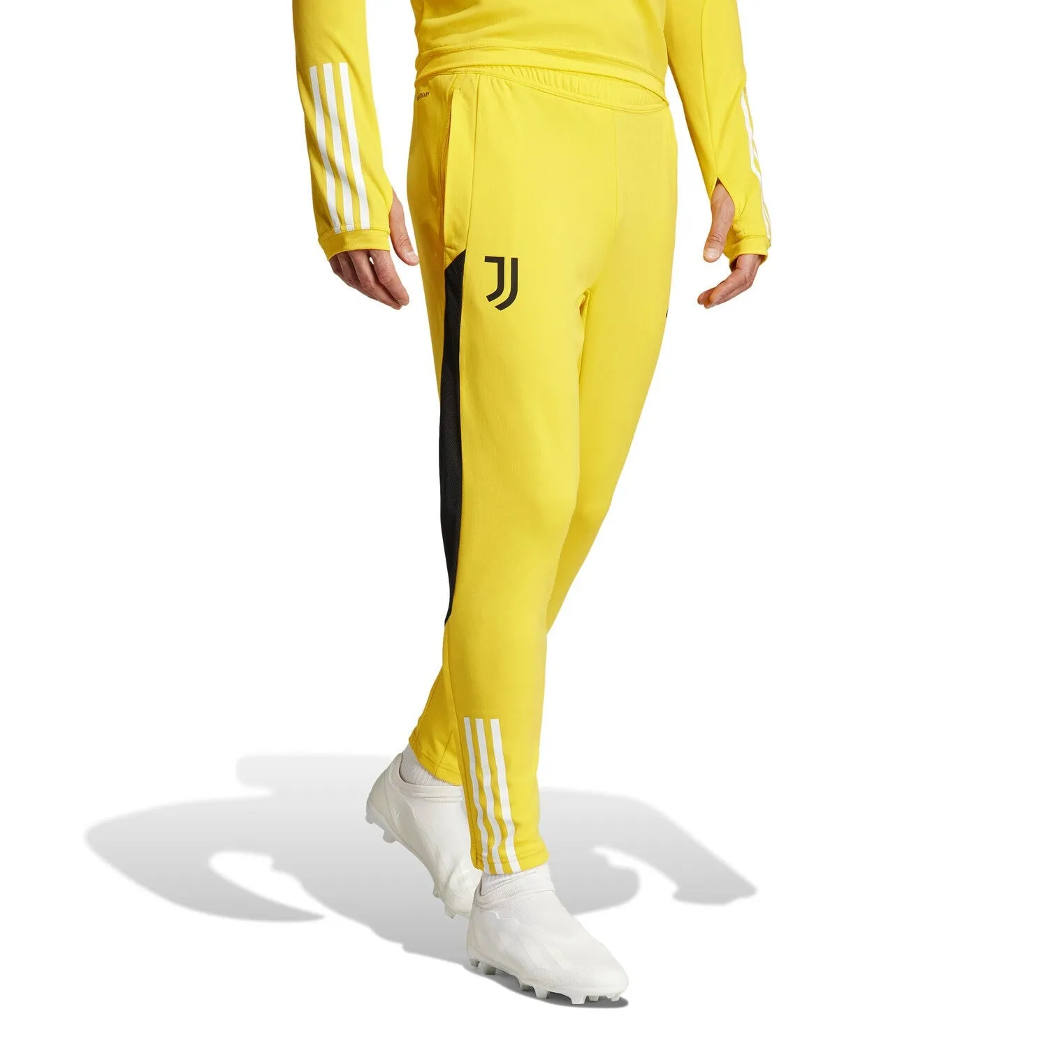 Juventus yellow training technical Soccer tracksuit 2024 - Adidas