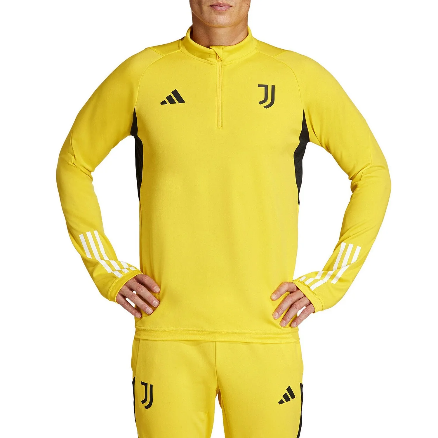 Juventus yellow training technical Soccer tracksuit 2024 - Adidas