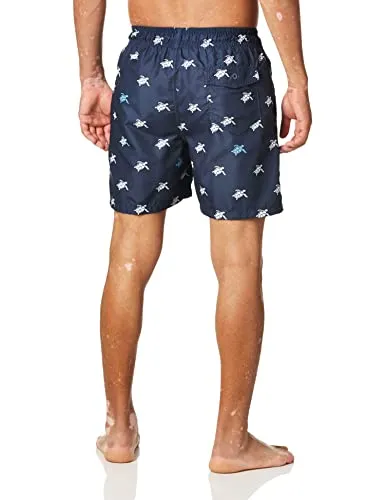 Kanu Surf Men's Havana Swim Trunks (Regular & Extended Sizes), Terrapin Navy/White, Small