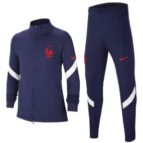 Kids - France training presentation Soccer tracksuit 2020/21 navy - Nike