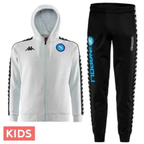 Kids - SSC Napoli UCL hooded presentation soccer tracksuit 2018/19 - Kappa