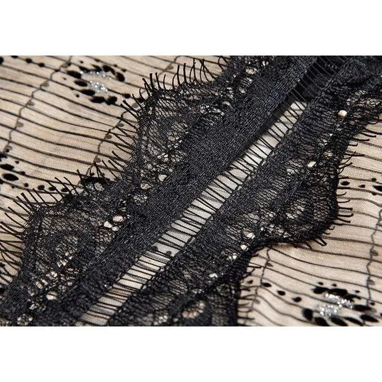 Lace Stripe Dress