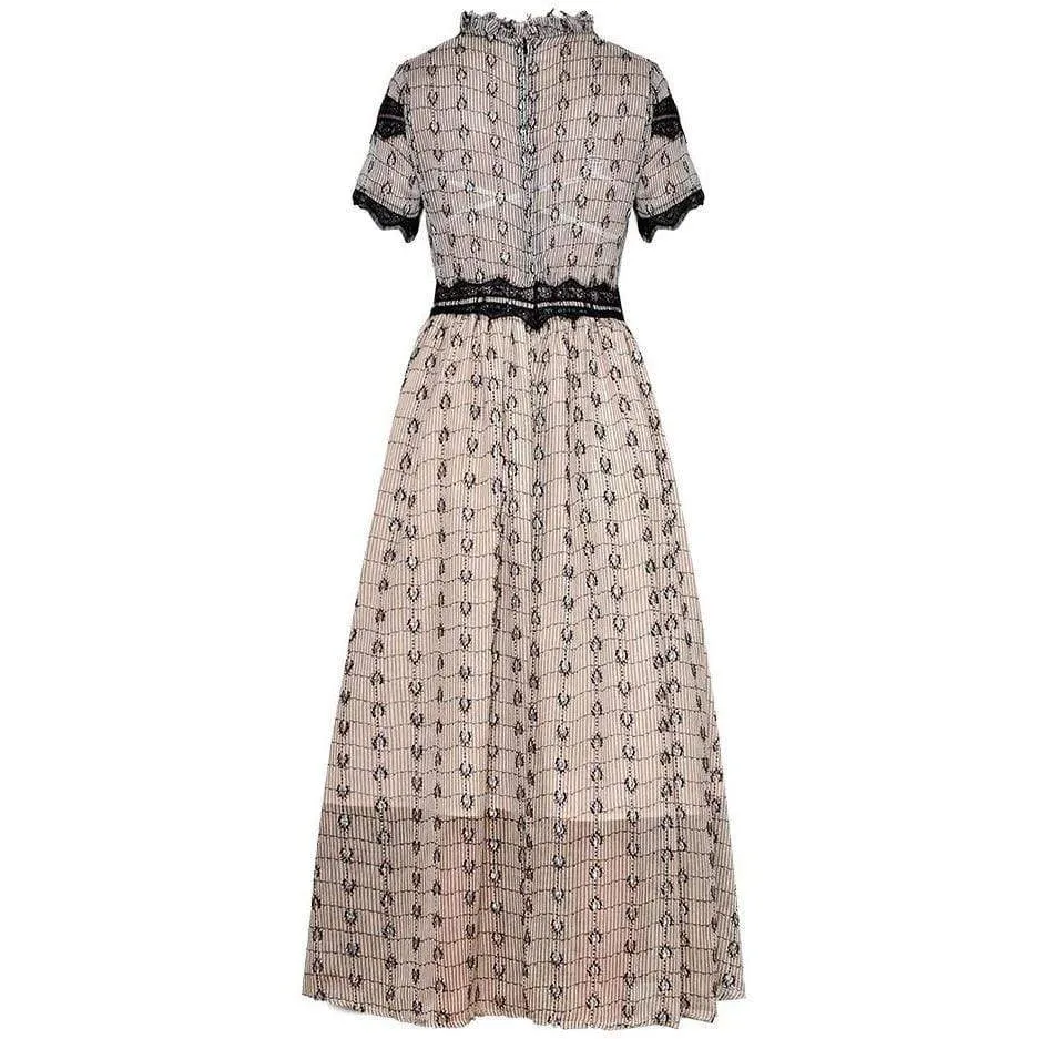 Lace Stripe Dress