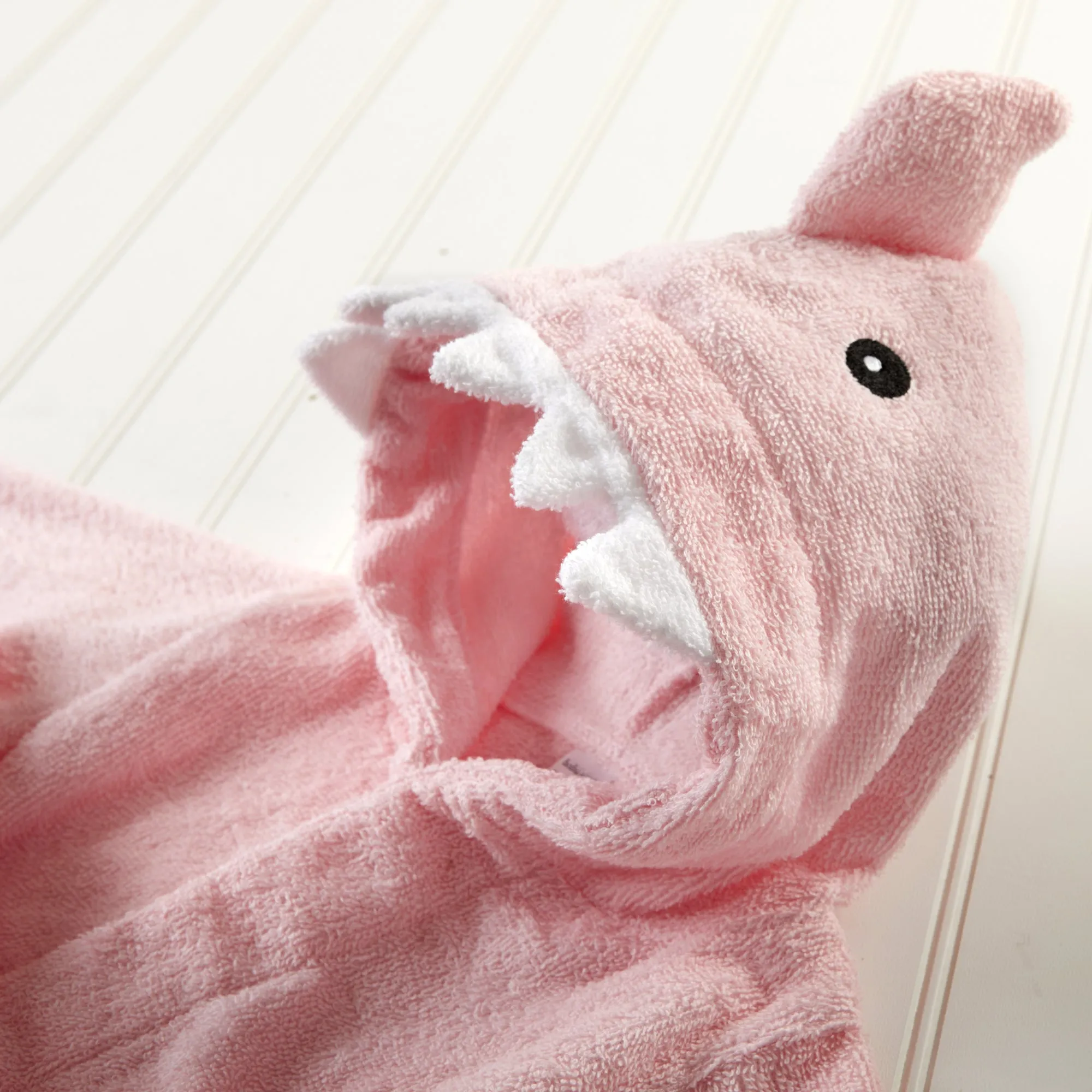 Let the Fin Begin Pink Shark Robe (0-9m)