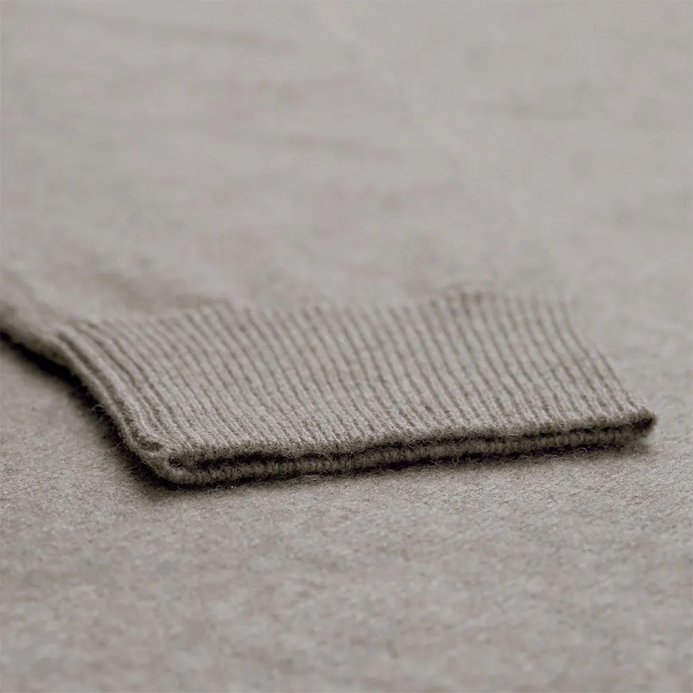 Light Brown Cashmere Crew Neck Jumper