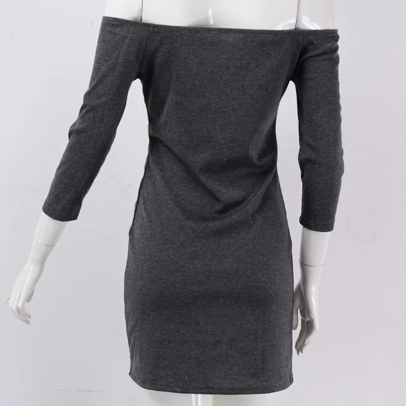 Long Sleeved Sheath Dress