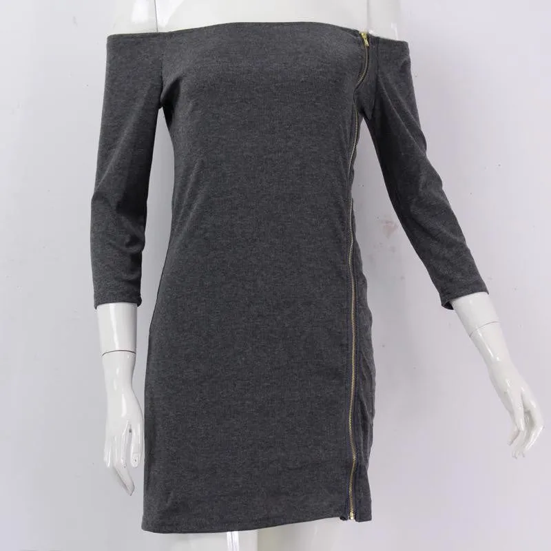 Long Sleeved Sheath Dress