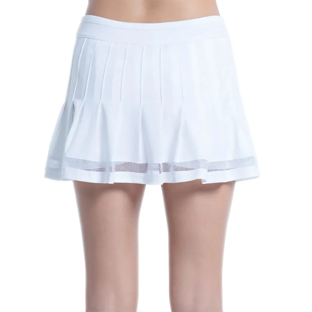 Lucky In Love Vintage Pleat 13.5 Inch Womens Tennis Skirt