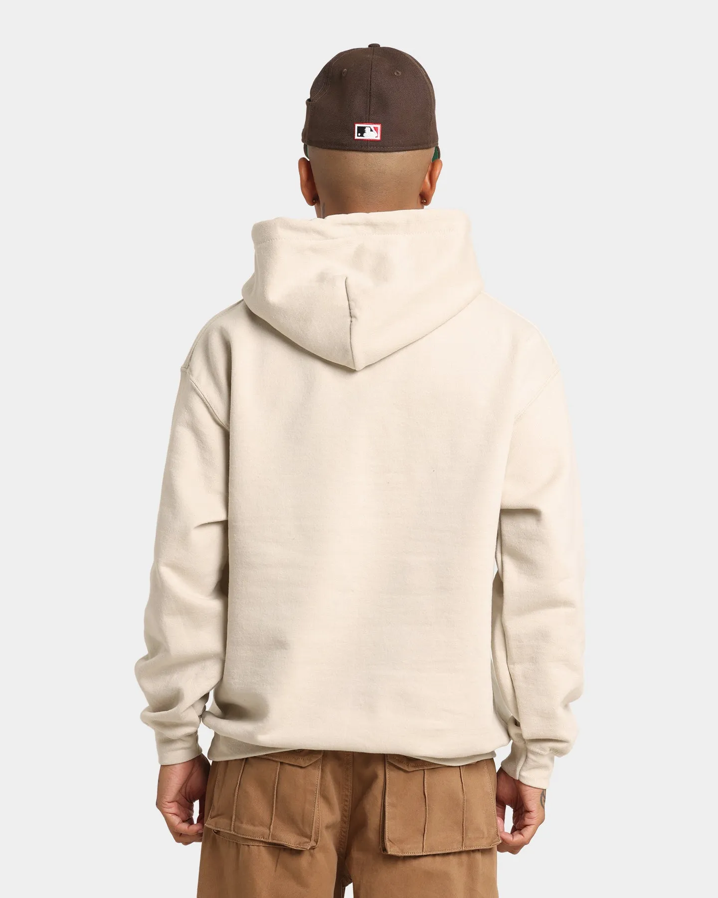 Majestic Athletic Los Angeles Dodgers Team Stack Script Hoodie Sand
