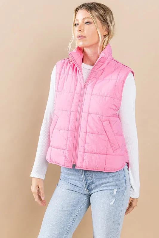 Making Memories Pink Puffer Vest