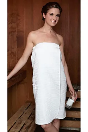 Mansfield Waffle Spa Robe M122 White