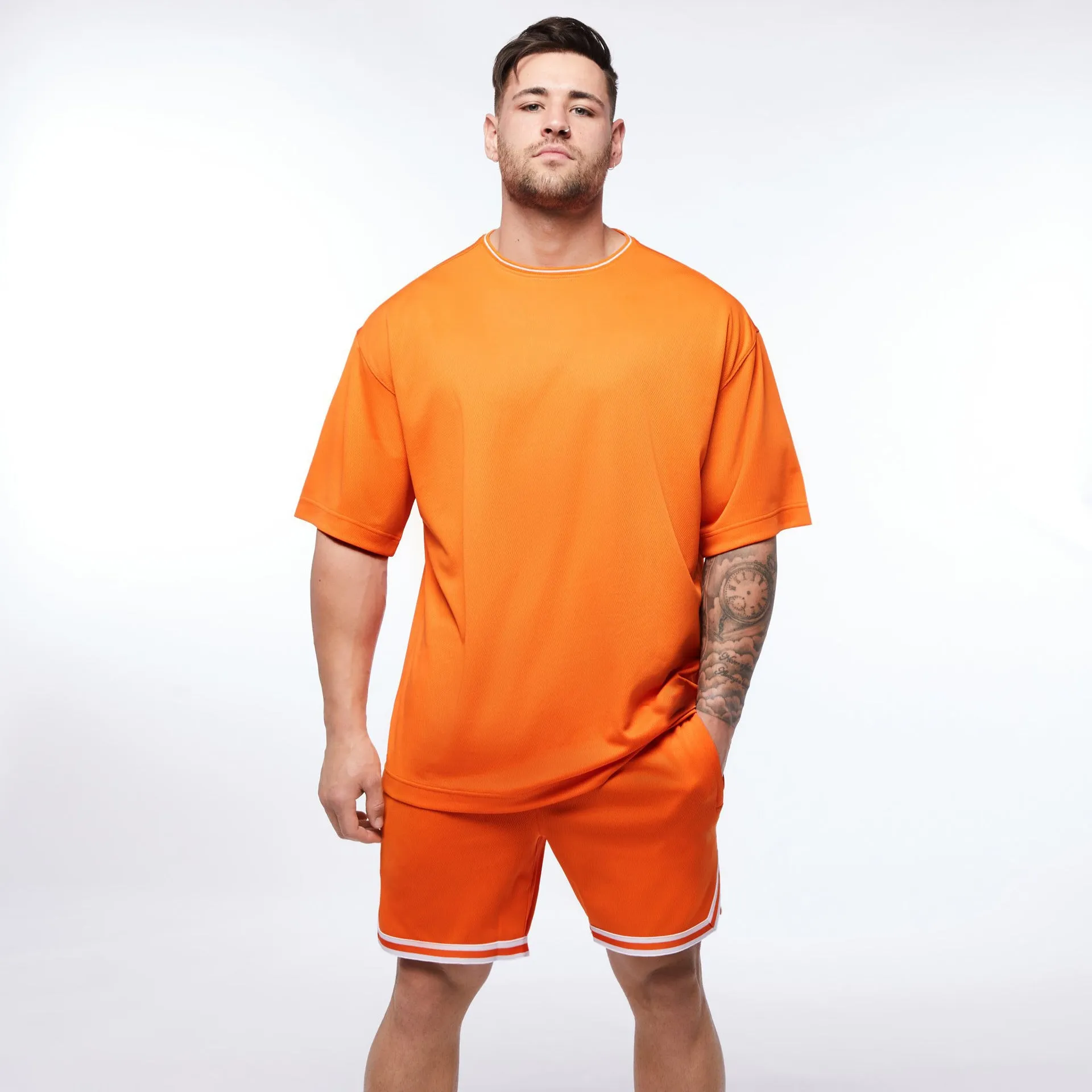 Men Tracksuit Spring and Autumn Outdoor Sports Loose Training Wear