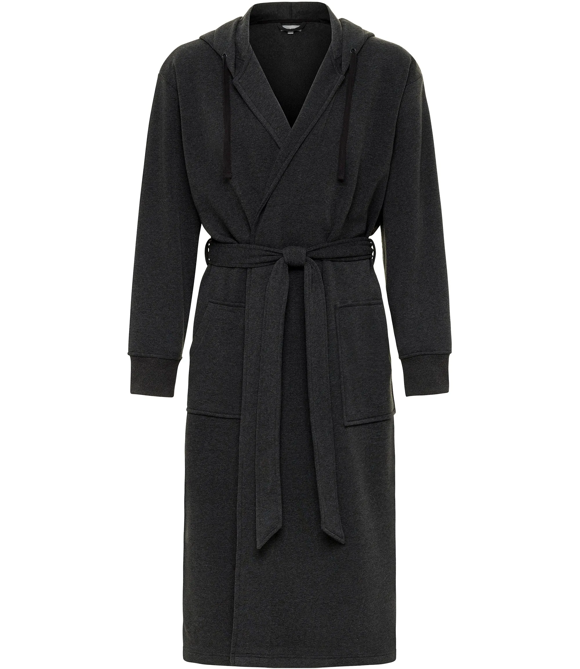 Men's Classic Hooded Sweatshirt Robe, Winter Bathrobe