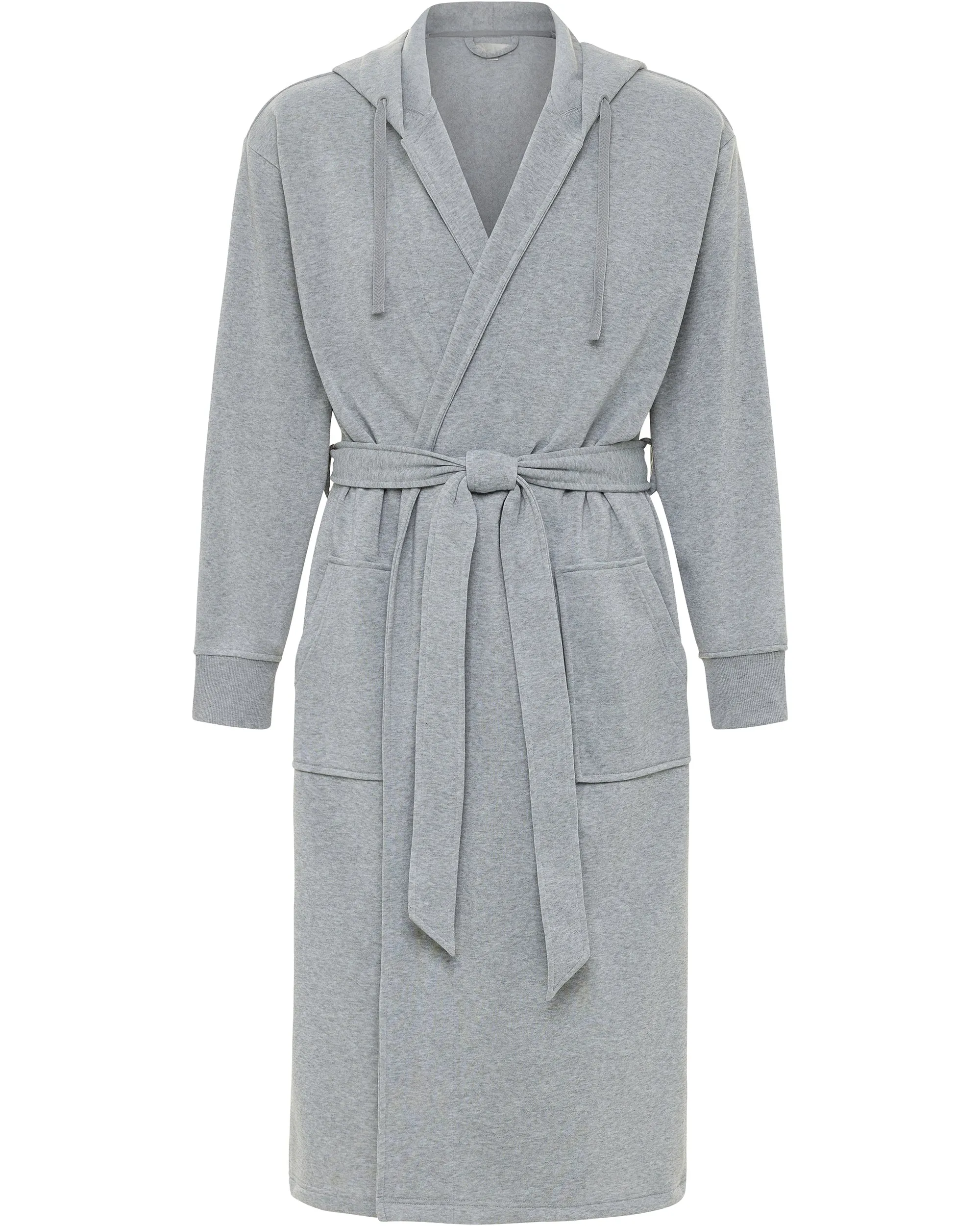 Men's Classic Hooded Sweatshirt Robe, Winter Bathrobe