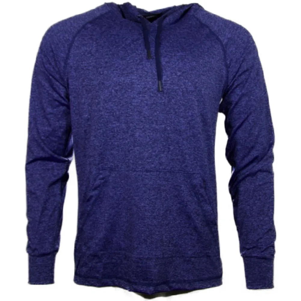 Men's Dri-Fit Hoodie Moisture Wicking Athletic Gym Pullover Long Sleeve Sweater