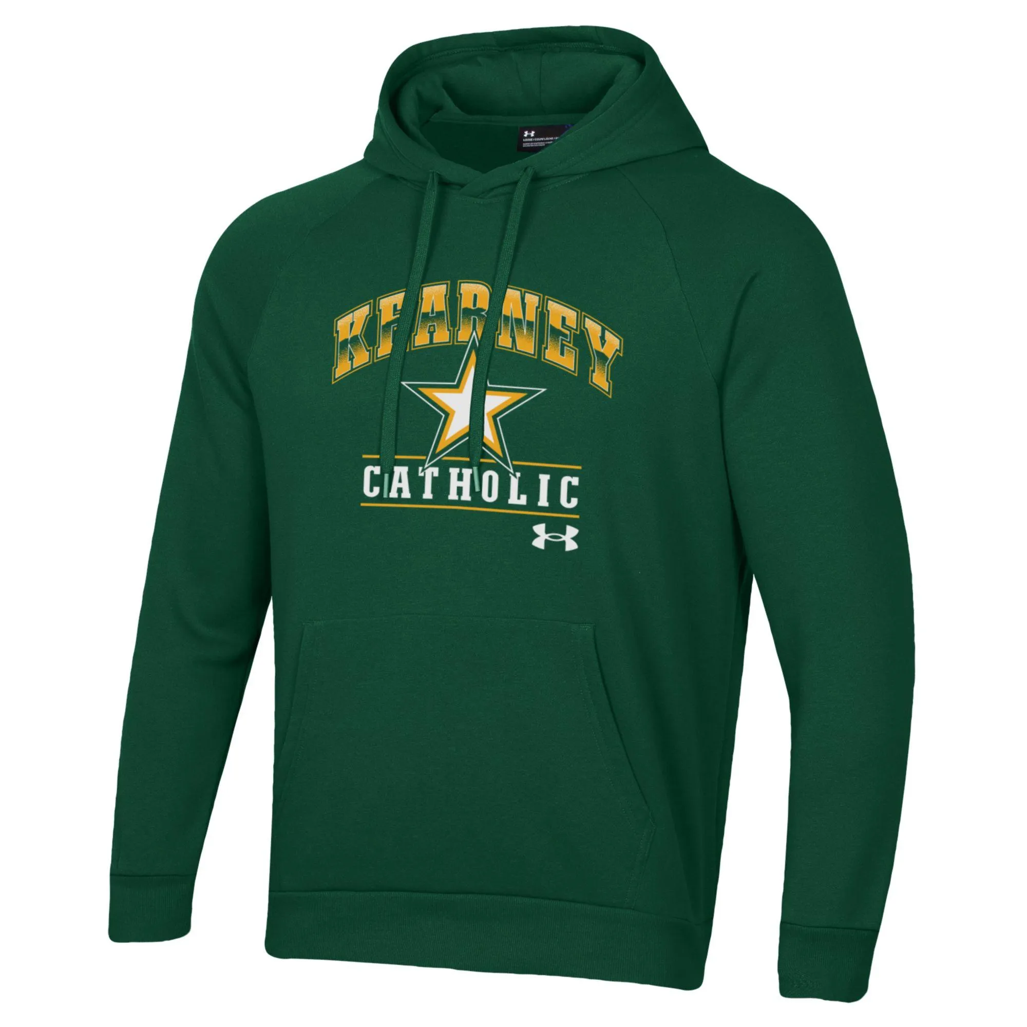 Men's Kearney Catholic Stars Under Armour Rival Big Logo Hoodie
